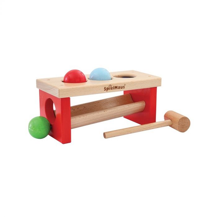 Tavolo da gioco con martello in legno Marionette Wooden Toys 