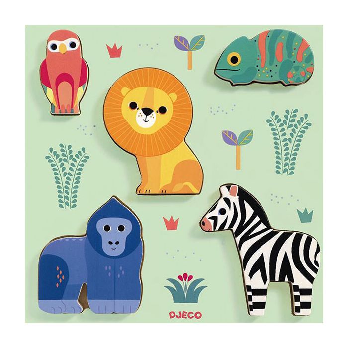 Djeco Puzzle Animali Esotici main product photo