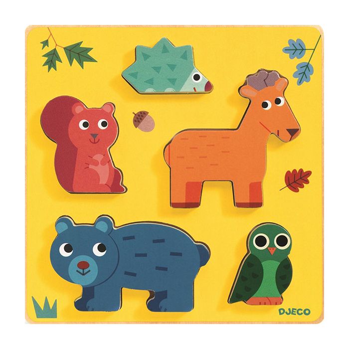 Djeco Puzzle Animali del Bosco main product photo