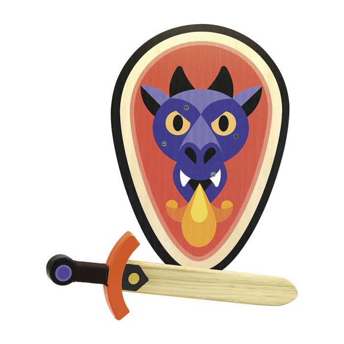 Spada e Scudo in legno Drago main product photo