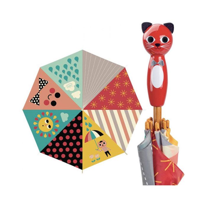 Ombrello per Bambini Gatto Rosso main product photo