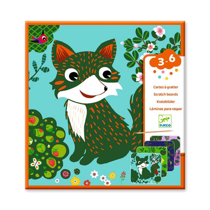 Djeco Carte da Grattare Animaletti main product photo