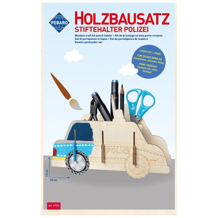 Auto della Polizia Portapenne Fai da Te  main product photo