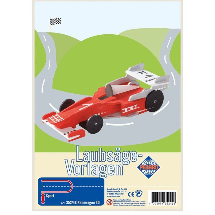 Auto Formula1 in Legno per Set Traforo main product photo