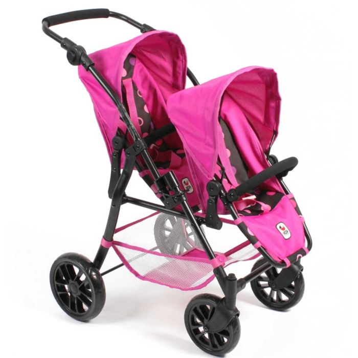 Passeggino Gemellare per Bambole Rosa main product photo