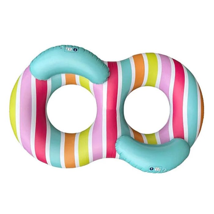 Ciambella Gonfiabile Doppia Arcobaleno main product photo