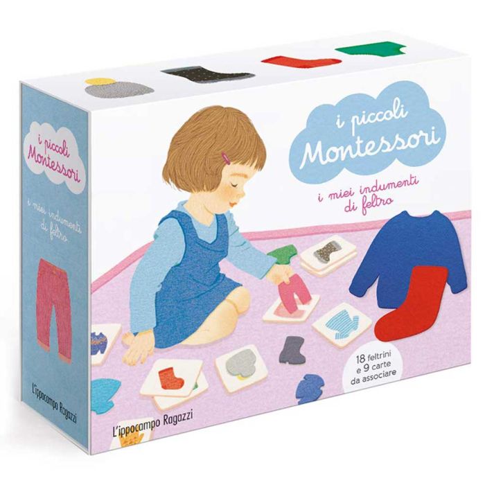 Cofanetto Montessori I miei indumenti in feltro main product photo