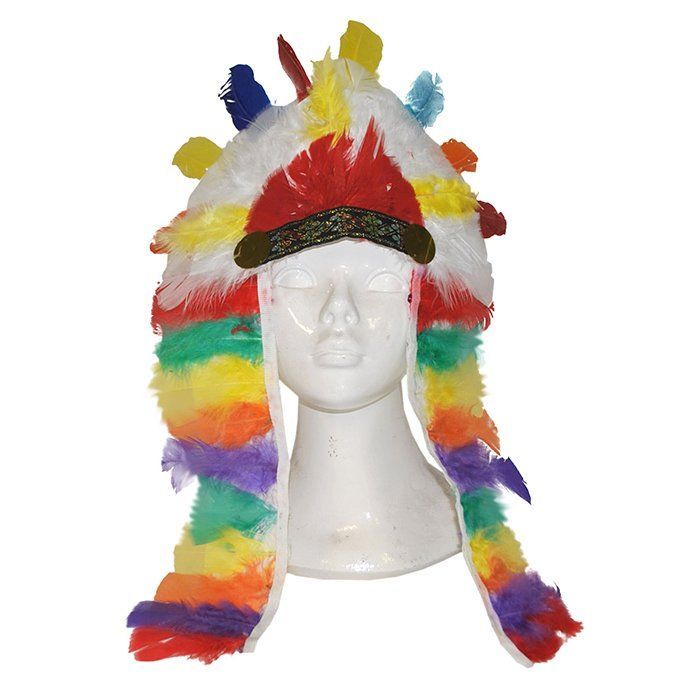 Copricapo Indiano con Penne Colorate 80305613 main product photo