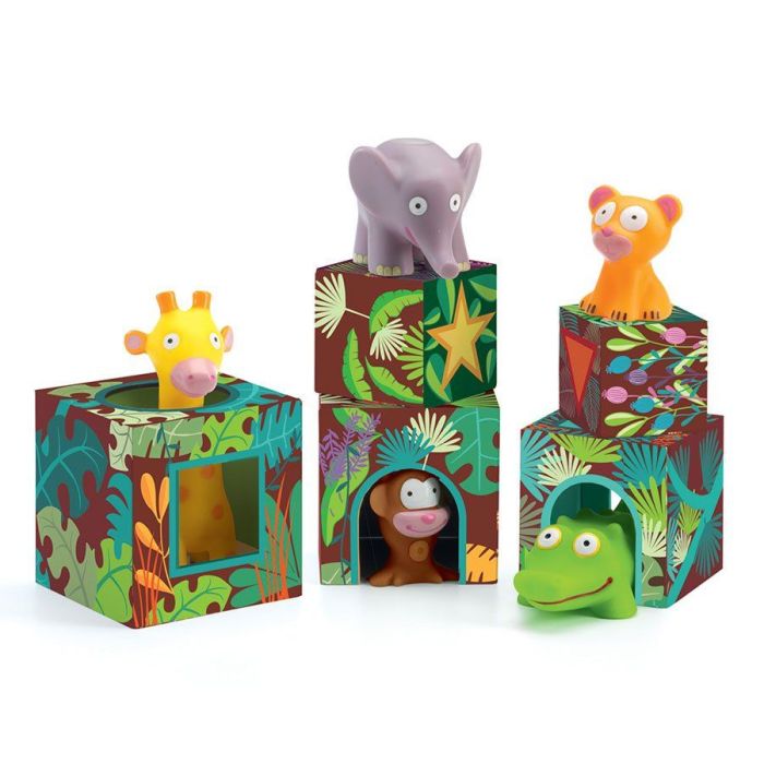 Cubi di Cartone Djeco Topanijungle main product photo