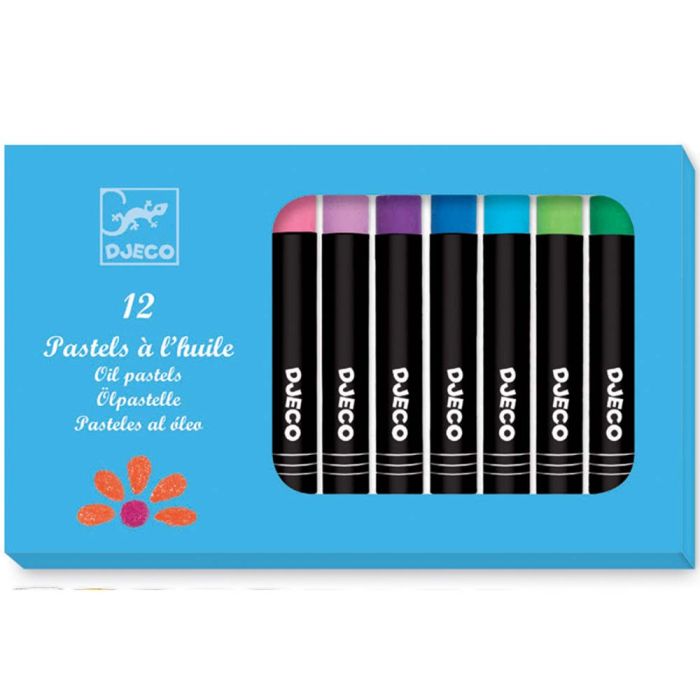 Djeco 12 Pastelli ad Olio main product photo