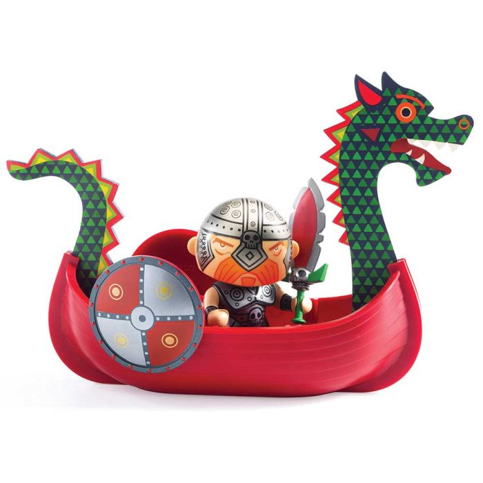 Djeco Arty Toys Pirata Drack con Drakkar main product photo