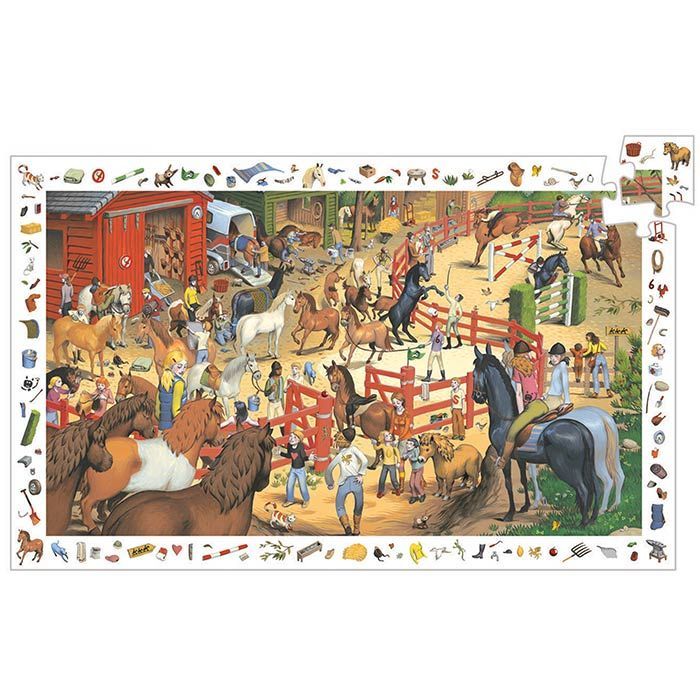 Djeco Puzzle Equitazione main product photo