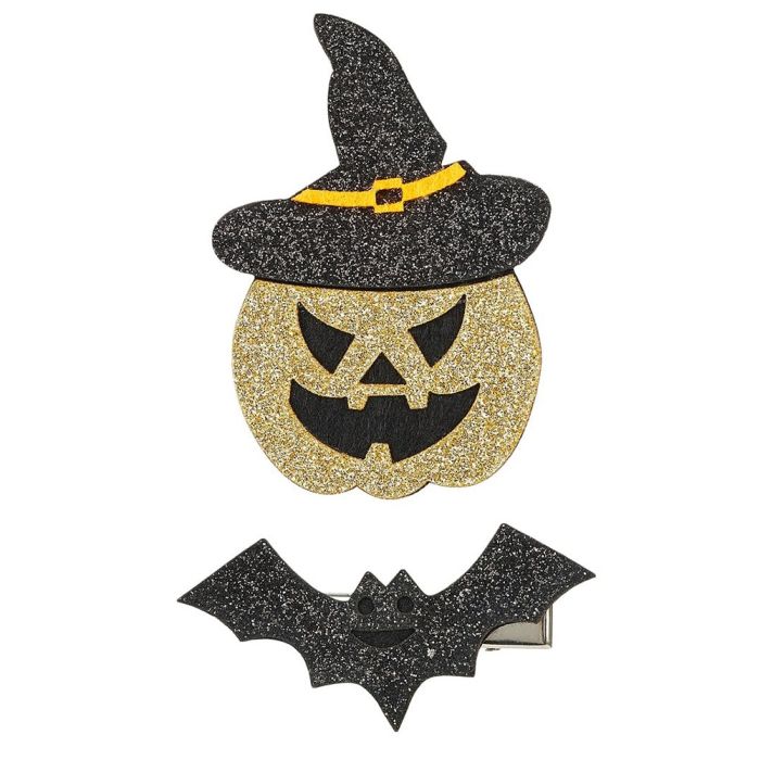 Fermagli per Capelli Halloween Zucca e Pipistrello main product photo