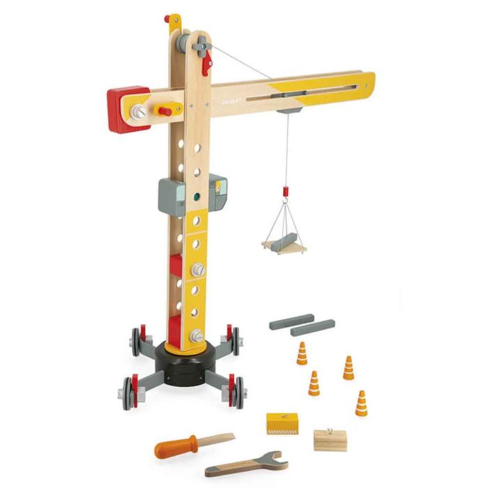 Grande Gru Giocattolo in Legno main product photo