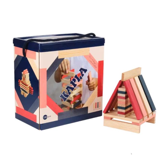 Kapla 120 Costruzioni Montessori in Legno Rosa main product photo