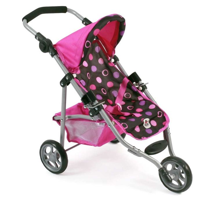 Passeggino Pois Rosa per Bambole main product photo