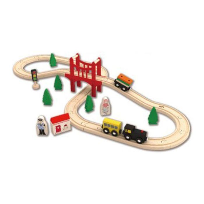 Pista Trenino in Legno 18 pz main product photo