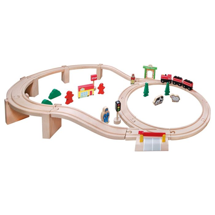 Pista Trenino in Legno 38 pz main product photo