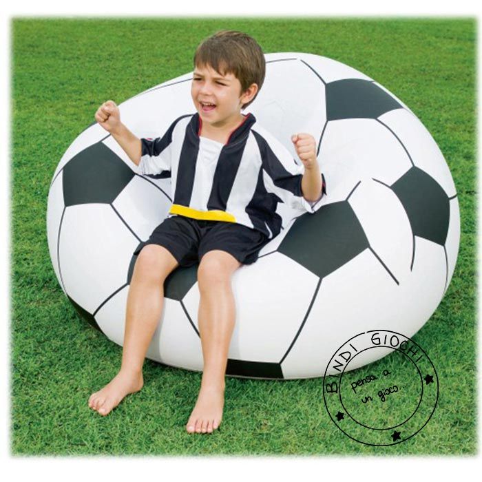 Poltrona Gonfiabile Pallone da Calcio per Bambini main product photo