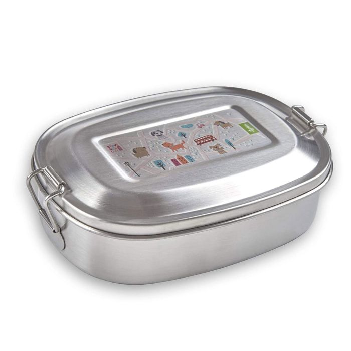 Porta Merenda in Acciaio Cane e Gatto main product photo