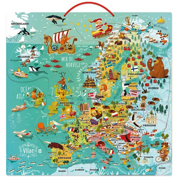 Puzzle In Legno Magnetico Europa main product photo