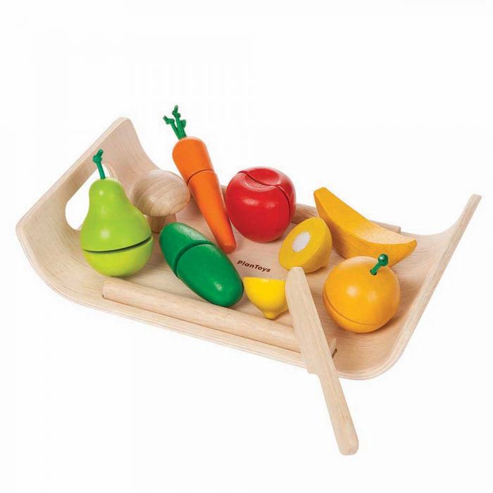 Frutta e Verdura da Tagliare di Plan Toys - un bel regalo per bambini