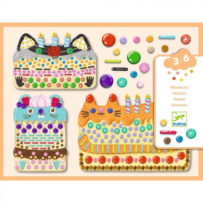 Mosaico per Bambini Torte e Dolci di Djeco - un bel regalo per bambini