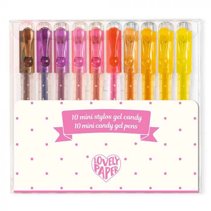 10 Mini Penne Gel Candy di Djeco - un bel regalo per bambini