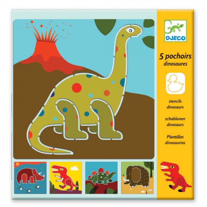 Stencil Dinosauri di Djeco - un bel regalo per bambini