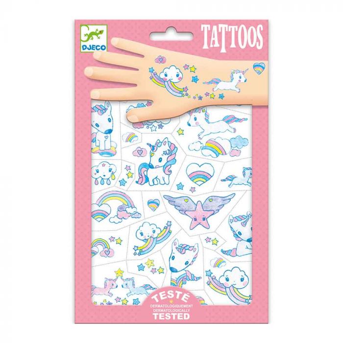 Tatuaggi per Bambini Unicorni di Djeco - un bel regalo per bambini