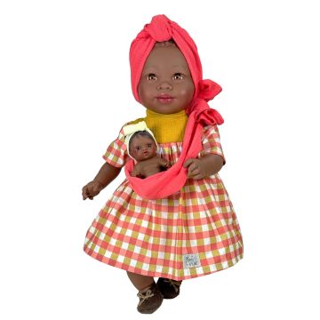 Bambola Maria Fascia Rosa