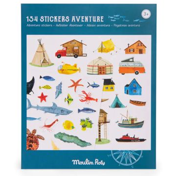 Adesivi Attacca Stacca Esploratore di Moulin Roty!  Adesivi Attacca Stacca Esploratore di Moulin Roty!