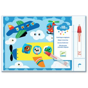 Djeco Colorare con l'Acqua Nascosti nel Cielo