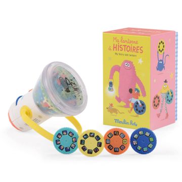 Lanterna Proiettore Storie Les Schmouks di Moulin Roty! Lanterna Proiettore Storie Les Schmouks di Moulin Roty!