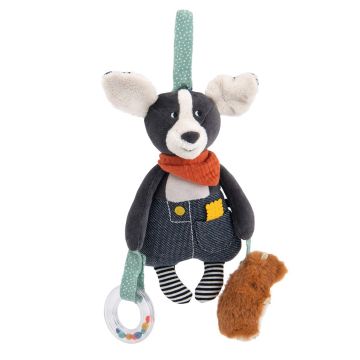 Peluche da Appendere Cane Puce di Moulin Roty Peluche da Appendere Cane Puce di Moulin Roty