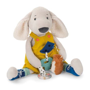 Grande Peluche delle Attività Cane Pilou di Moulin Roty Grande Peluche delle Attività Cane Pilou di Moulin Roty