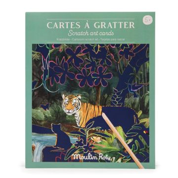 Carte da Grattare Animali del Mondo di Moulin Roty Carte da Grattare Animali del Mondo di Moulin Roty