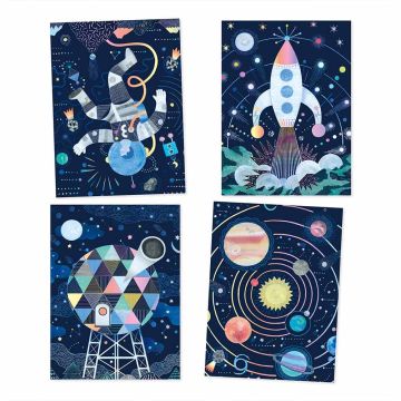 Carte da Grattare Missione Cosmica di Djeco