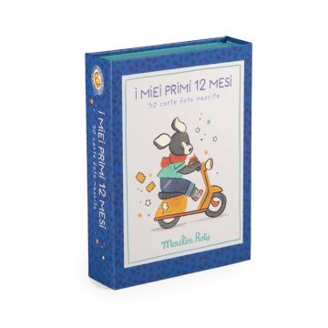 Carte Il mio Primo Anno in Foto Puce & Pilou di Moulin Roty Carte Il mio Primo Anno in Foto Puce & Pilou di Moulin Roty