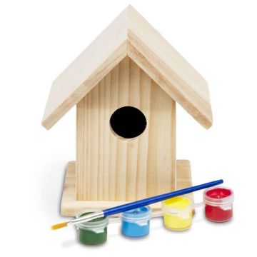 Casetta per Uccelli da Colorare