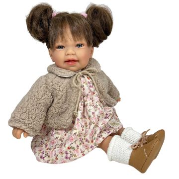 Bambola Little Susi Winter Castana Nines d'Onil 40cmvestita invernale capelli castani regalo per bambina 3  anni - Bindi Giochi