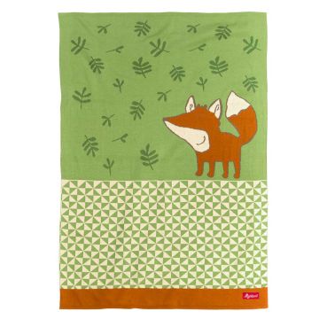 Coperta in maglia per neonato Volpe