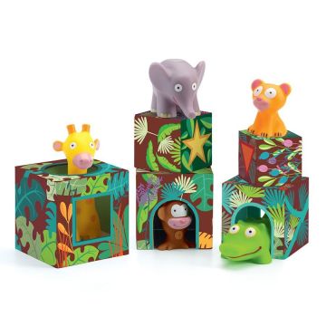 Cubi di Cartone Djeco Topanijungle Cubi di Cartone Djeco Topanijungle