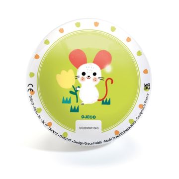 Pallone da 12 cm Djeco Creature del Prato per primi passi e lanci - Bindi Giochi