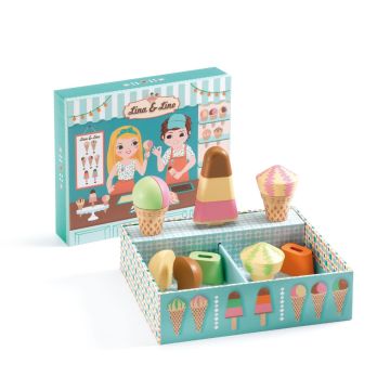 Gelateria Lina e Lino Djeco gioco chiosco gelati in legno - Bindi Giochi Gelateria Lina e Lino Djeco gioco chiosco gelati in legno - Bindi Giochi