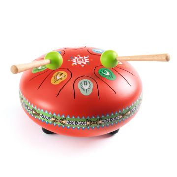 tamburo in acciaio tongue drum animambo djeco strumento musicale bambini 5 anni bindi giochi