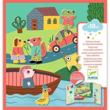 Gioco creativo Djeco animali da staccare e riattaccare per bambini 18 mesi - Bindi Giochi