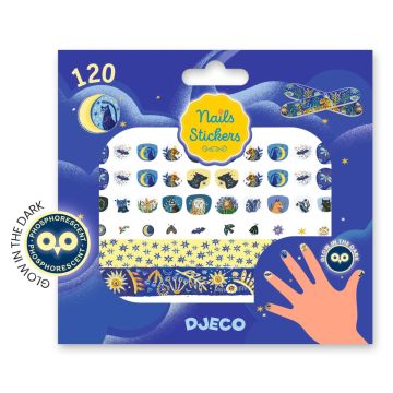 Stickers per Unghie Notte Luminosa di Djeco Stickers per Unghie Notte Luminosa di Djeco