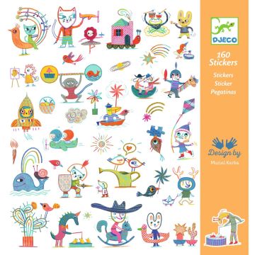 Stickers Fate Scintillanti Djeco adesivi metallizzati lucenti
