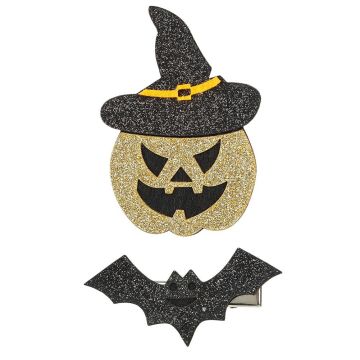 Fermagli per Capelli Halloween Zucca e Pipistrello di Souza  Fermagli per Capelli Halloween Zucca e Pipistrello di Souza